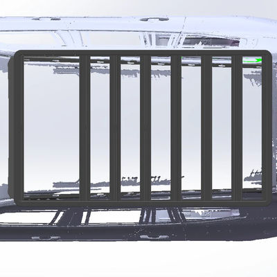 টয়োটা এলসি৩০০ এর জন্য অ্যালুমিনিয়াম গাড়ি ছাদ র্যাক দীর্ঘ ২২৭০*১৩০০ মিমি পাউডার লেপ পৃষ্ঠ