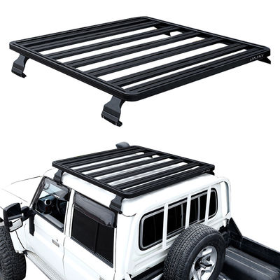 4x4 শীর্ষ ছাদ রেল র্যাক কার্গো ক্যারি অ্যালুমিনিয়াম খাদ ফ্ল্যাট এলসি 79 টয়োটার জন্য গাড়ী ছাদ র্যাক