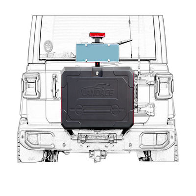 4x4 অফ-রোড অ্যালুমিনিয়াম অ্যালোয় টেইল গেট স্টোরেজ বক্স জিপ Wrangler TANK 300 এর জন্য ডিজাইন করা