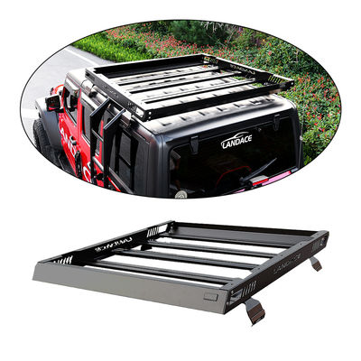 Wrangler JL কার ছাদ র্যাক বাস্কেট AL6063 SS304 কার্গো বাস্কেট