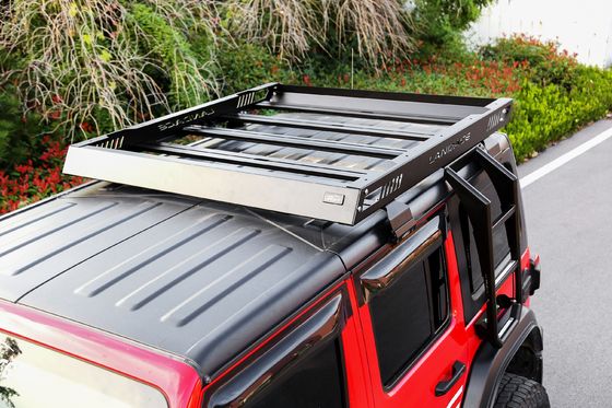 Wrangler JL কার ছাদ র্যাক বাস্কেট AL6063 SS304 কার্গো বাস্কেট