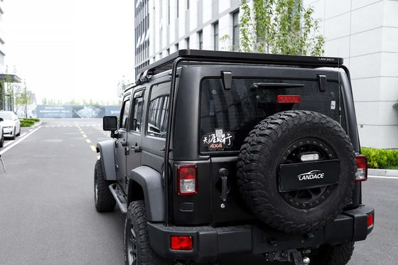 Wrangler JL JK JT ছাদে কার্গো ক্যারিয়ার অ্যানোডাইজিং অ্যালুমিনিয়াম গাড়ি ছাদ ক্যাসেট