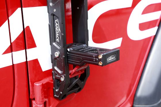 ব্ল্যাক রেড অ্যালুমিনিয়াম পা প্যাডেল জন্য Jeep Wrangler JL 4x4 অফ রোড ক্যাম্পিং আনুষাঙ্গিক