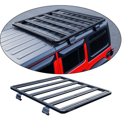 4x4 অফ রোড আনুষাঙ্গিক জিপ জিমনি ইউনিভার্সাল ছাদ র্যাকের জন্য অ্যালুমিনিয়াম খাদ ফুট রেল