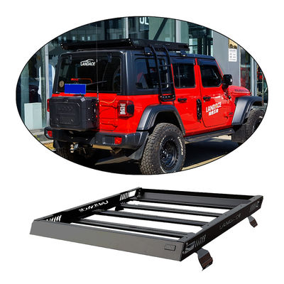 জিপ র্যাংলার জেএল আনুষাঙ্গিক AL6063 SS304 ছাদ বাস্কেট কার্গো ক্যারিয়ার