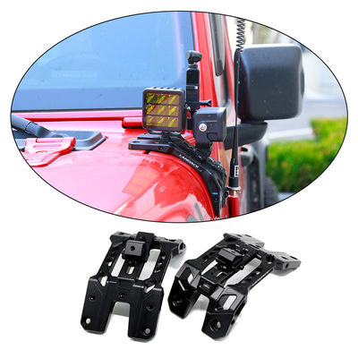 JEEP Wrangler JL একটি স্তম্ভ হুড মাউন্ট হালকা বন্ধনী ক্ষয় প্রতিরোধী অ্যালুমিনিয়াম খাদ
