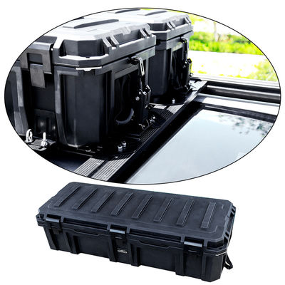 2018 সিলভার 4WD 4x4 বাহ্যিক আনুষাঙ্গিক গাড়ির ছাদ র্যাক ভারী দায়িত্ব টুল বক্স উপর মাউন্ট