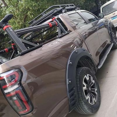 উচ্চ অ্যালুমিনিয়াম ট্রাক বিছানা র্যাক রোল বার JEEP উপর দীর্ঘ আইটেম বহন করার জন্য