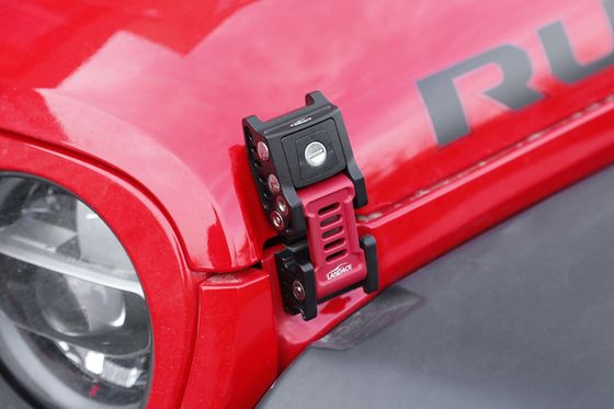 ইউনিভার্সাল 4x4 Wrangler JK JL অ্যালুমিনিয়াম অ্যালোয় হুড লচ লক কিট জিপ বছরের জন্য 2018-