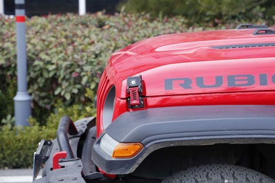 ইউনিভার্সাল 4x4 Wrangler JK JL অ্যালুমিনিয়াম অ্যালোয় হুড লচ লক কিট জিপ বছরের জন্য 2018-