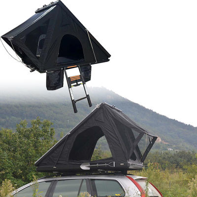 বহিরঙ্গন ক্যাম্পিংয়ের জন্য ইউনিভার্সাল ত্রিভুজ ক্ল্যামশেল হার্ড শেল অটো ছাদ শীর্ষ তাঁবু গাঢ় ধূসর