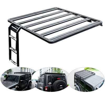 কালো রেনেগেড অ্যালুমিনিয়াম খাদ ছাদ র্যাক Jeep Wrangler Jl কার্গো ছাদ মাউন্ট জন্য নিখুঁত