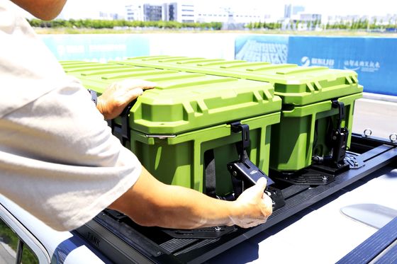 110L ক্যাপাসিটি হার্ড শেল গাড়ি ছাদ ব্যাগ স্টোরেজ কেস বক্স ভারী দায়িত্ব টুল বক্স জন্য