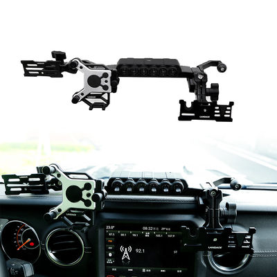 কালো মাল্টি-ফাংশন 4x4 Wrangler JL সেন্টার কনসোল জিপের জন্য ফোন ধারক