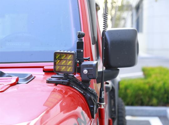 উচ্চ-সিএনসি মেশিন ডিজাইন সহ Wrangler অফ-রোড সিলভার লাইট মাউন্টিং ব্র্যাকেট
