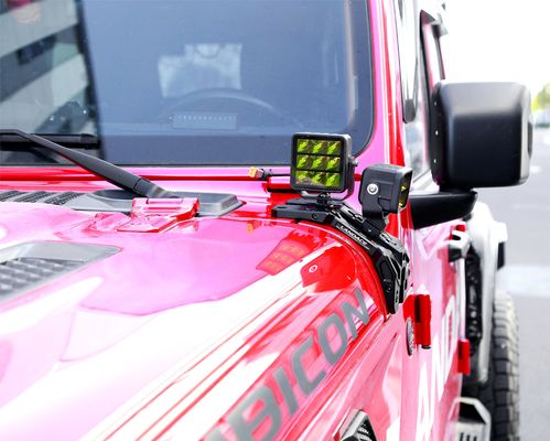 4x4 যানবাহন বাইরের আনুষাঙ্গিক জিপ Wrangler জন্য সিএনসি মেশিনযুক্ত হালকা মাউন্টিং brackets