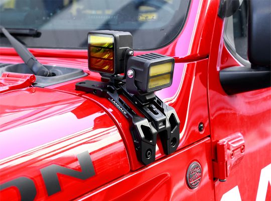 4x4 যানবাহন বাইরের আনুষাঙ্গিক জিপ Wrangler জন্য সিএনসি মেশিনযুক্ত হালকা মাউন্টিং brackets