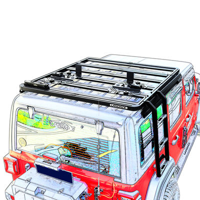 স্টার্ডি পিকআপ ইউনিভার্সাল আনুষাঙ্গিক JEEP Wrangler JK 2013-2017 এর জন্য ইস্পাত সাইড সিঁড়ি