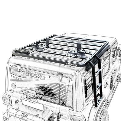 আপনার গাড়ির জন্য পারফেক্ট ফিট 18-23 Wrangler Rubicon Jeep জন্য সাইড ছাদ এক্সেস সিঁড়ি