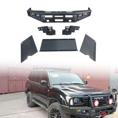 হাই-স্টিল অফ রোড 4x4 কার বডি কিট টয়োটা ল্যান্ড ক্রুজার এলসি 100 বুল বার ফ্রন্ট বাম্পারগুলির জন্য
