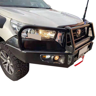 4x4 অফ রোড আনুষাঙ্গিক হিলাক্স ফ্রন্ট স্টিল বাম্পার বডি কিট টয়োটা ফিটমেন্টের জন্য বুল বার