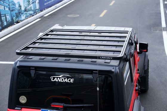 সুবিধাজনকভাবে ইনস্টল করা ছাদ মাউন্ট অ্যালুমিনিয়াম খাদ গাড়ী ছাদ র্যাক জন্য Jeep Wrangler JL