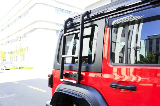 2018- WranglerJK WranglerJL সিএনসি মেশিনযুক্ত কালো ভাঁজ সাইড সিঁড়ি