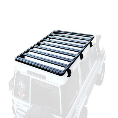 অফ রোড ল্যান্ড ক্রুজার এলসি 76 সিরিজ 4x4 টয়োটা জন্য কালো AL6063 SS304 মধ্যে ছাদ র্যাক মাউন্ট