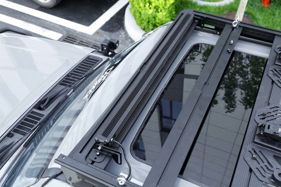 JEEP জরুরী লাইট বার মাউন্টিং ব্র্যাকেট অ্যালুমিনিয়াম ছাদ ট্রে আনুষাঙ্গিক