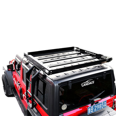 4x4 অফ-রোড অ্যালুমিনিয়াম খাদ ছাদ র্যাক ব্যাগ গাড়ী ছাদ ক্যাসেট কালো 1455*1425*113mm