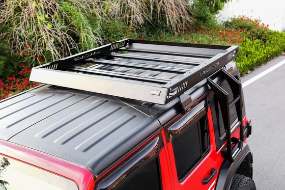 4x4 অফ-রোড অ্যালুমিনিয়াম খাদ ছাদ র্যাক ব্যাগ গাড়ী ছাদ ক্যাসেট কালো 1455*1425*113mm