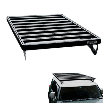 কালো AL6063 SS304 4X4 ইউনিভার্সাল এফজে ক্রুজার অ্যালুমিনিয়াম খাদ ছাদ রেল ক্যাসেট টয়োটার জন্য