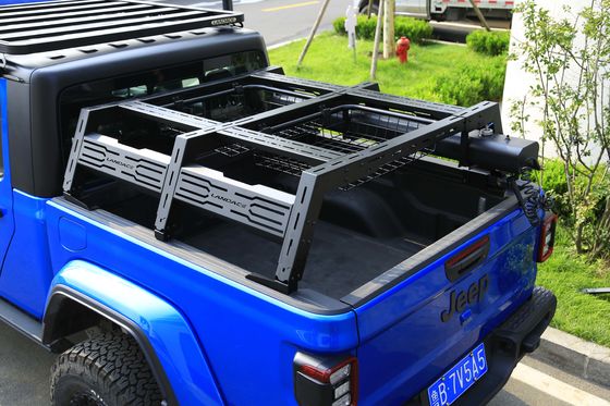 ইউনিভার্সাল 4x4 অ্যাডজাস্টেবল পিক আপ ট্রাক বেড র্যাক ফোর্ড র্যাপ্টরের জন্য সিলভার স্পোর্ট রোল বার