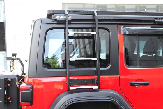 Jeep Wrangler JL JK ৩ ধাপের সিঁড়ি ছাদ র্যাক সাইড মাউন্ট এবং পাউডার লেপযুক্ত ফিনিস সহ