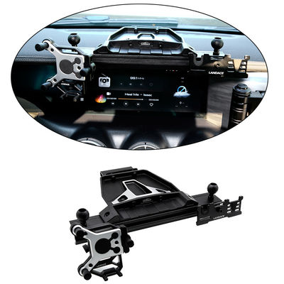 JEEP 4x4 অফ-রোড অভ্যন্তরীণ আনুষাঙ্গিকগুলির জন্য কালো অ্যালুমিনিয়াম খাদ কেন্দ্র কনসোল ব্র্যাকেট