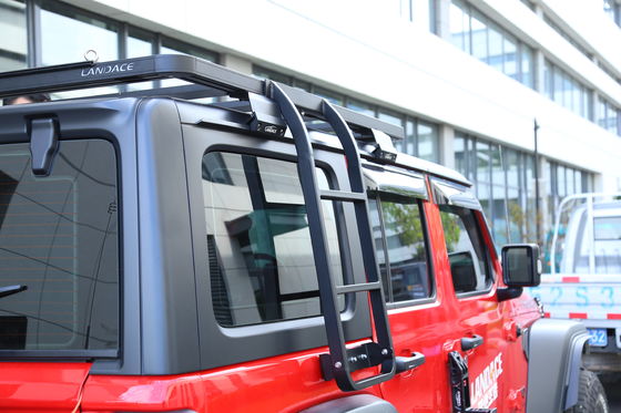 সহজ ইনস্টলেশন ডাবল সাইড লেডার JEEP Wrangler 2018-2023 JL JK এর জন্য গাড়ির ছাদ লেডার