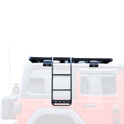 Jeep WranglerJL ছাদ র্যাকের জন্য স্টাইলিশ এবং কার্যকরী কালো স্টেইনলেস স্টীল সাইড সিঁড়ি