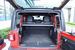 JEEP Wrangler JL অভ্যন্তরীণ কার্গো স্টোরেজ র্যাক সঙ্গে টেবিল অ্যালুমিনিয়াম খাদ OEM উত্পাদন