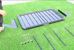 JEEP Wrangler JL অভ্যন্তরীণ কার্গো স্টোরেজ র্যাক সঙ্গে টেবিল অ্যালুমিনিয়াম খাদ OEM উত্পাদন