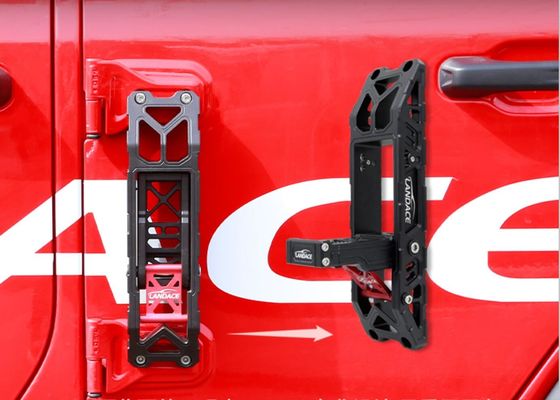 2018-2022 Wrangler সিলভার কালো ভাঁজ গাড়ি সাইড ডোর ফুট পেডেল প্যাগ সাপোর্ট সাইড স্টেপ