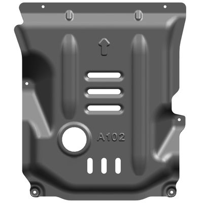 আলফা রোমিও জুলিয়া মেশিন সুরক্ষা ম্যাগনেসিয়াম অ্যালুমিনিয়াম খাদ স্কিড প্লেট কালো