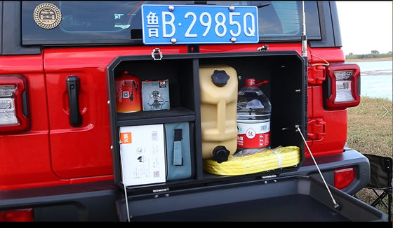 রিয়ার মাউন্ট বহিরঙ্গন জলরোধী শীট ধাতু স্টেইনলেস স্টীল অ্যালুমিনিয়াম টুলবক্স ট্রাক এবং কাজের সাইটের জন্য