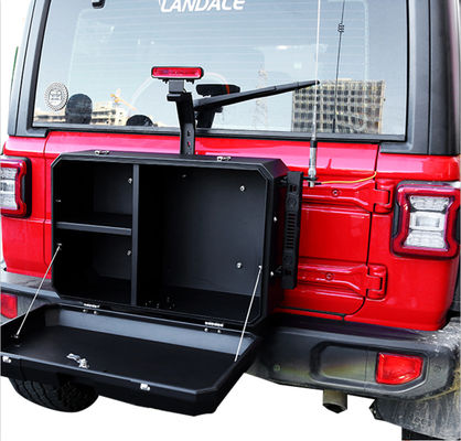Wrangler JL অফ রোড অ্যালুমিনিয়াম জিপ বাইরের স্টোরেজ বক্স আকার 700x450x317mm