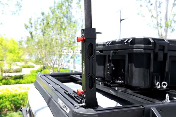 জং প্রতিরোধী অ্যালুমিনিয়াম 323X78X86 মিমি জেপ মাল্টিফাংশনাল জন্য পতাকা খুঁটি সমর্থন ক্রেট