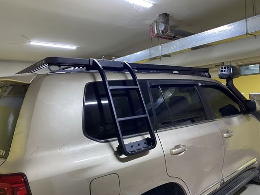 সম্পূর্ণ নন-ড্রিল ব্ল্যাক পাউডার লেপ 4x4 4 রানার গাড়ি ছাদ র্যাক ক্যাম্পিং কার্যক্রমের জন্য