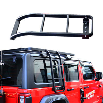 অফ-রোড 4x4 অ্যালুমিনিয়াম ছাদ র্যাক এবং সাইড সিঁড়ি ক্যাম্পিং প্রয়োজনীয় জন্য