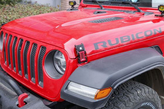 JEEP Wrangler JL Gladiator অফ-রোড যানবাহন অ্যালুমিনিয়াম খাদ হুড লক লক 133 * 56 * 42mm