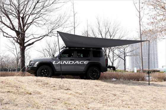 অ্যালুমিনিয়াম খাদ কালো পাশের ক্যানোপি সহজ ওপেন কার ছাদ র্যাক ছাদ শীর্ষ তাঁবু ছাদ