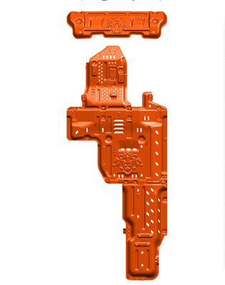 অ্যালুমিনিয়াম অরেঞ্জ সেট র্যাংলার জেএল স্কিড প্লেট 19 অফ রোড পারফরম্যান্সের জন্য