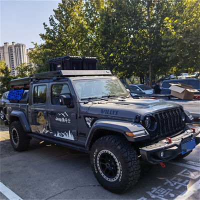 জেইইপি 4x4 অ্যালুমিনিয়াম অ্যালোয় গাড়ি ছাদ ব্যাগ ট্রে প্ল্যাটফর্ম JK JL TJ এর জন্য ছাদ র্যাক বাস্কেট